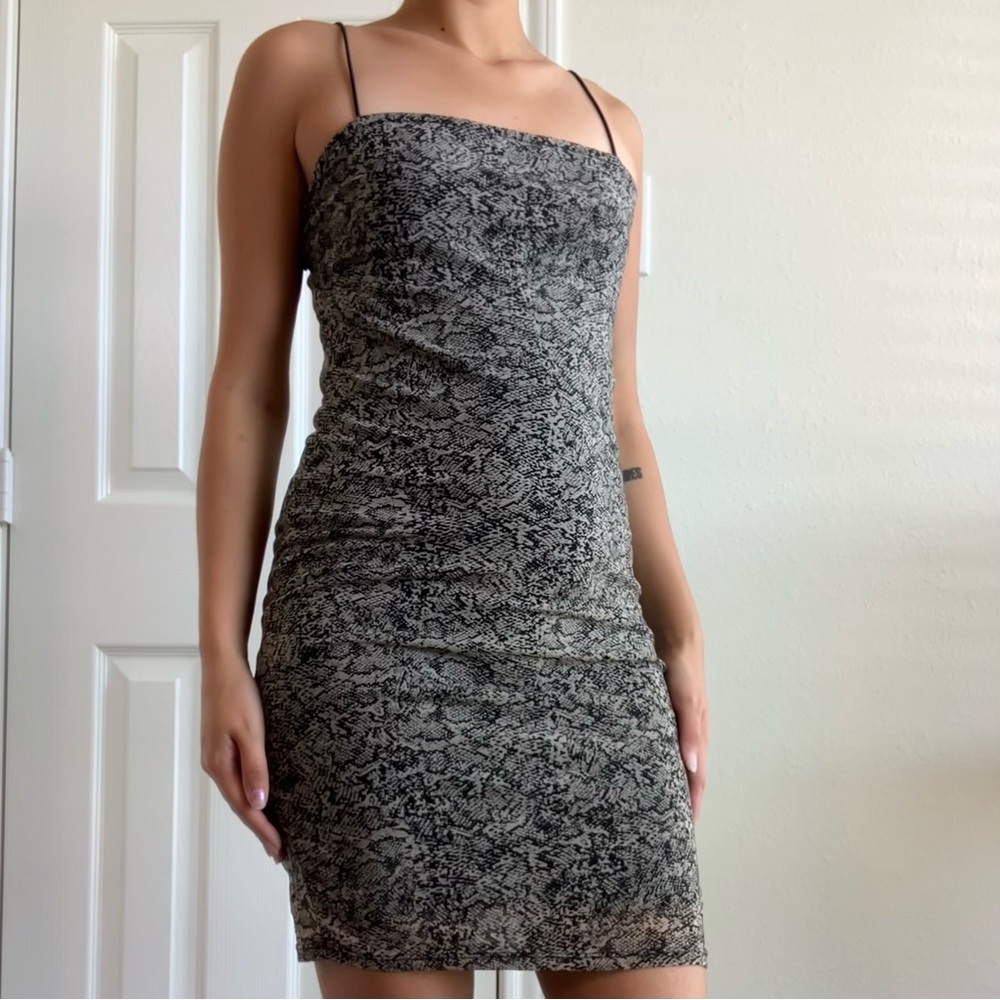 Forever 21 Snake Print Bodycon Dress
